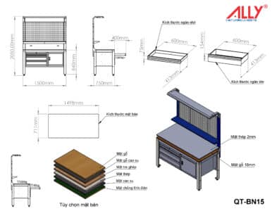 Bang lap rap QT BN15