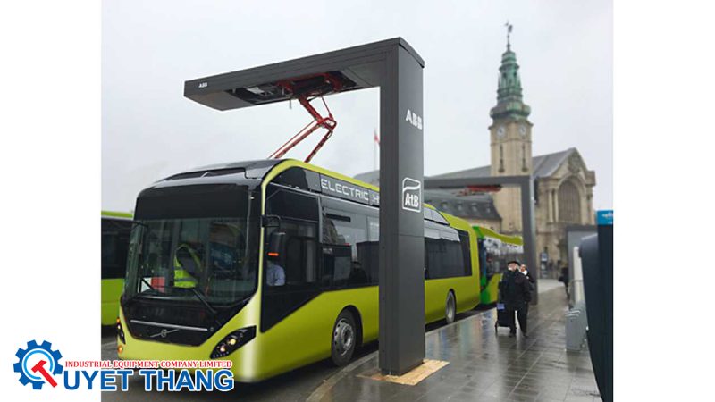 Tram sac xe bus dien siemens
