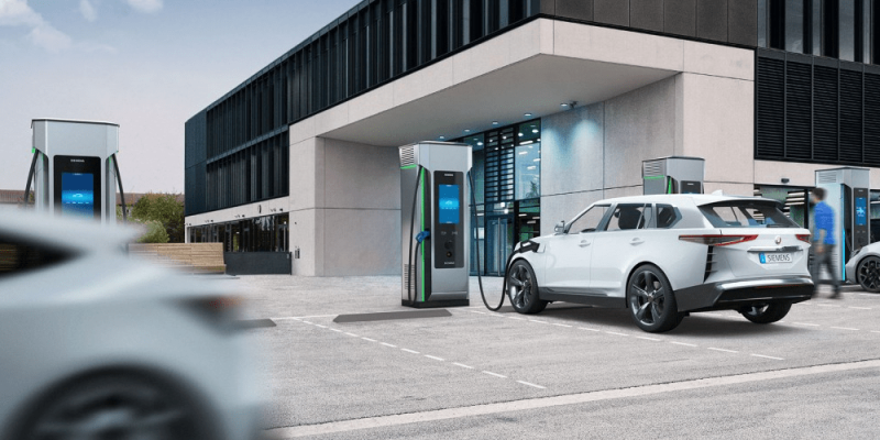 Tram sac xe dien chung cu cao cap Siemens