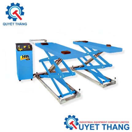 Cầu nâng cắt kéo đôi điện thủy lực kéo đôi SUPERLIFT 36-2STC E tại gara ô tô