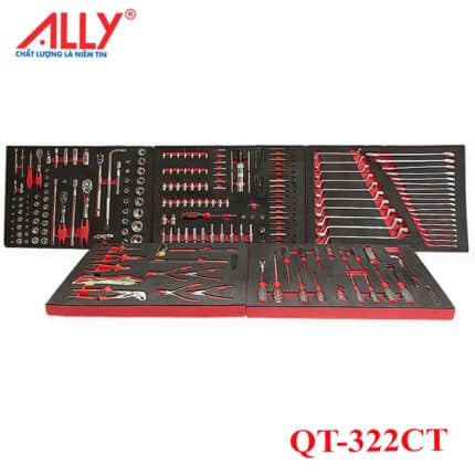 Bộ dụng cụ sửa xe 322 chi tiết, Bộ dụng cụ sửa xe ALLY, Bộ dụng cụ QT-322CT, Bộ dụng cụ sửa xe chuyên nghiệp, Bộ dụng cụ sửa xe ô tô, Bộ dụng cụ sửa xe máy, Bộ dụng cụ cơ khí 322 chi tiết, Bộ dụng cụ thợ cơ khí, Bộ dụng cụ sửa chữa công nghiệp, Hộp dụng cụ sửa xe, Khay dụng cụ 322 chi tiết, Thương hiệu ALLY, Dụng cụ sửa xe, Thiết bị gara, Thép Cr-V cao cấp, Cờ lê, tuýp, tô vít, Phụ kiện sửa chữa, Tủ dụng cụ nghề, Mua bộ dụng cụ sửa xe, Giá bộ dụng cụ sửa xe, Bộ dụng cụ sửa xe loại nào tốt, Bán bộ dụng cụ sửa xe, Bộ dụng cụ sửa xe 322 chi tiết ALLY.