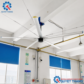 Quạt trần công nghiệp HVLS 3.8m RLBF06-3.8-5 lắp trong nhà xưởng