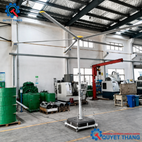 Quạt trần công nghiệp HVLS 7.3m trong nhà xưởng