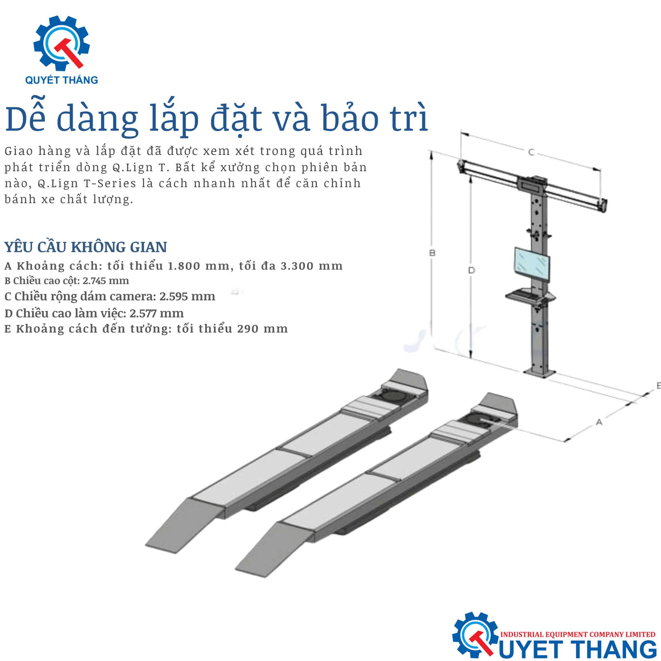 Máy cân chỉnh góc lái công nghệ 3D JWA757DS - Ảnh 3