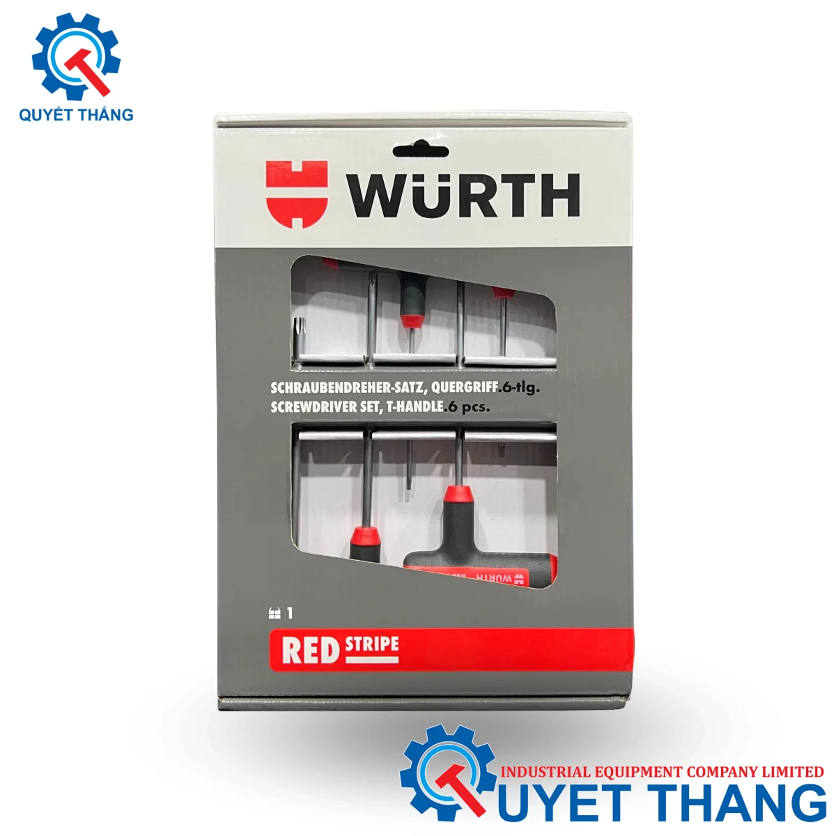 BỘ LỤC GIÁC CHỮ T 6 CHI TIẾT (WURTH) ĐẦU BÔNG
