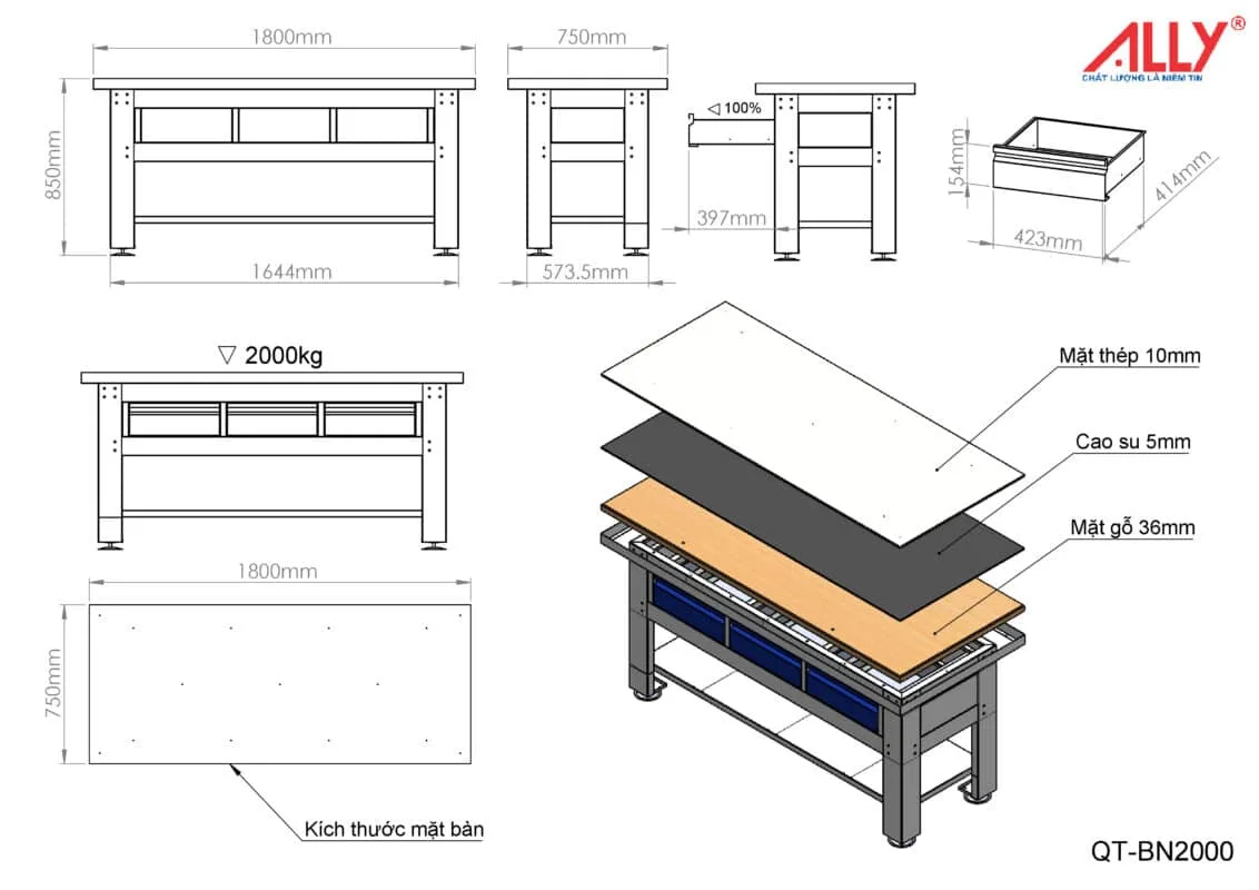 Bảng Lắp Ráp QT-BN2000