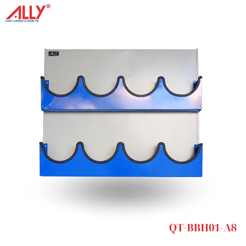 Giá treo nón bảo hộ lao động 8 cái ALLY QT-BBH01-A8