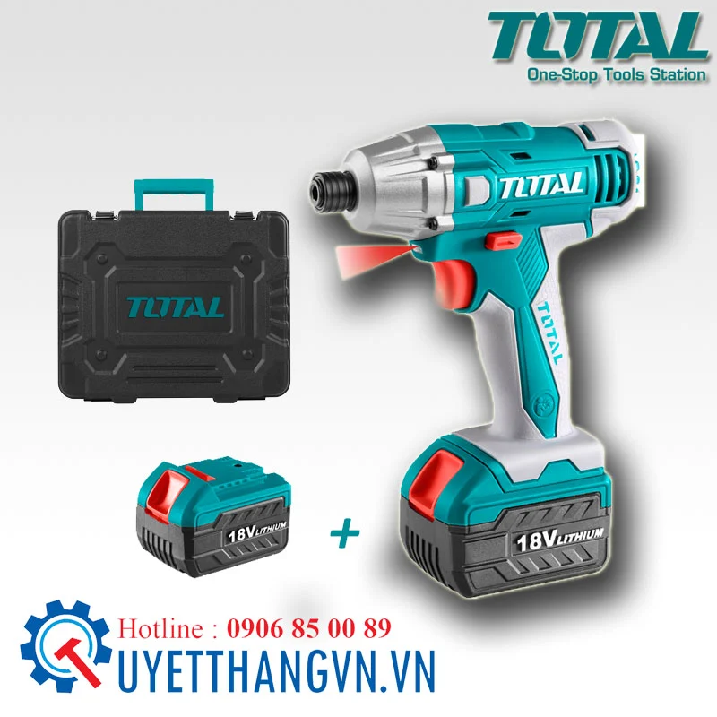Khoan dùng pin, súng bắn vít dùng pin đầu gài TOTAL TIDLI228181
