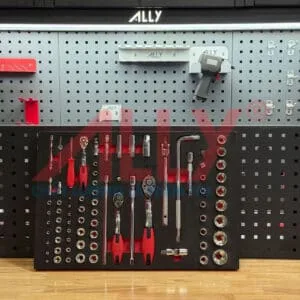 Bộ dụng cụ hơn 300 chi tiết ALLY đa năng gồm kìm, búa, cờ lê, tua vít và phụ kiện, thiết kế gọn gàng, dễ dùng cho gia đình và thợ sửa chữa.