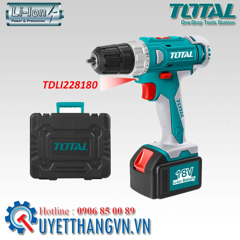 Khoan điện, súng bắn vít bằng điện TOTAL TDLI228180