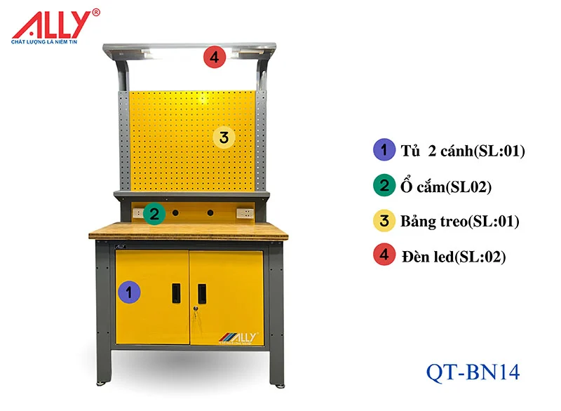 Bàn nguội thao tác cơ khí ALLY QT-BN14 - Ảnh 3