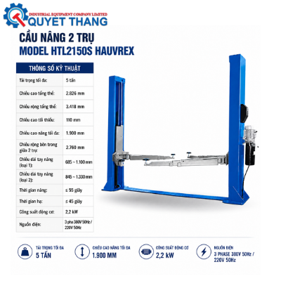 TS_Cầu nâng 2 trụ Model HTL2150S Hauvrex