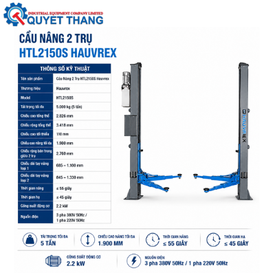 TS_Cầu nâng 2 trụ Model HTL2640PRO từ Hauvrex