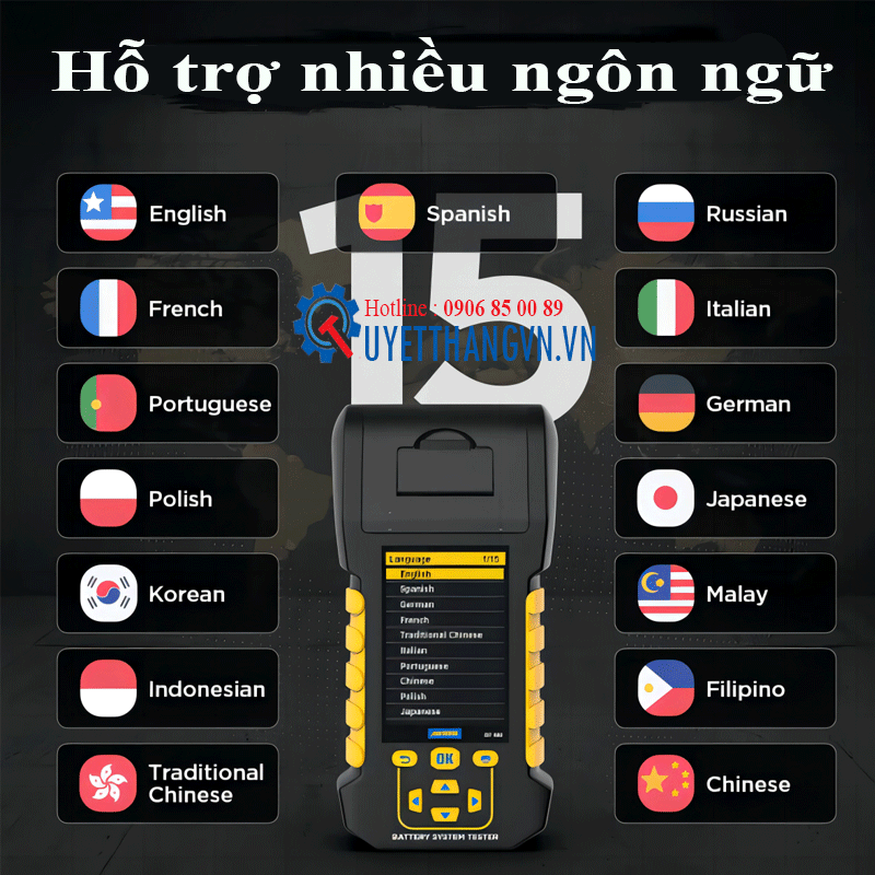Thiết Bị Kiểm Tra Bình Ắc Quy 8-30V Autool BT880 - Ảnh 4