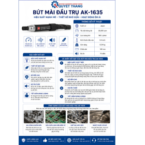 Alternative view of Bút mài đầu trụ AK-1635
