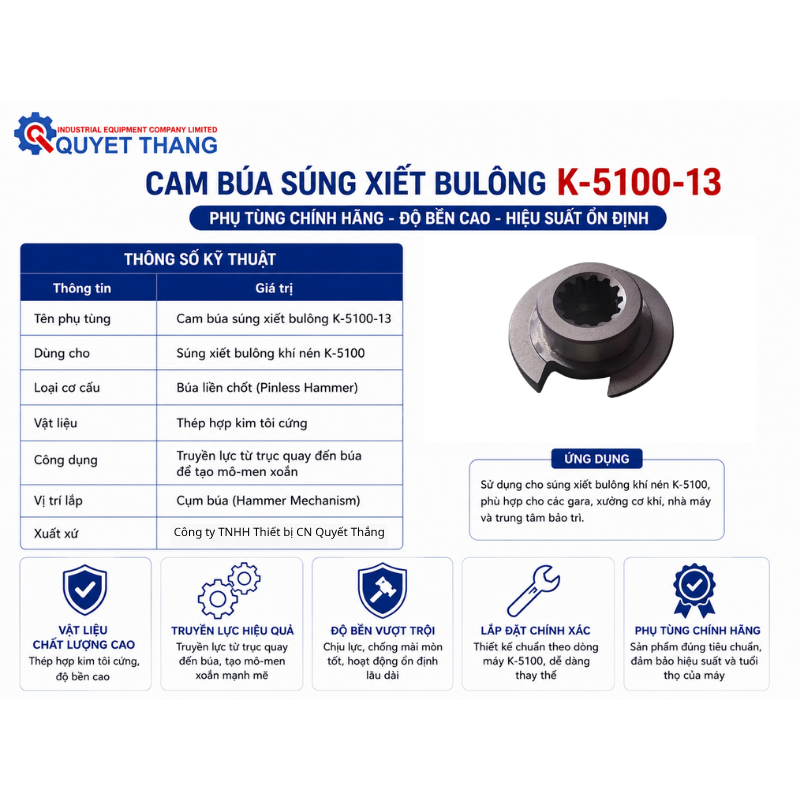 Cam búa súng K-5100-13 - Ảnh 2