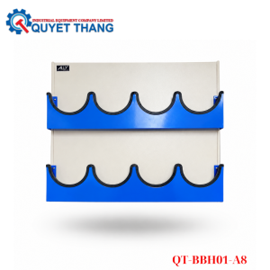 Giá treo nón bảo hộ lao động 8 cái ALLY QT-BBH01-A8