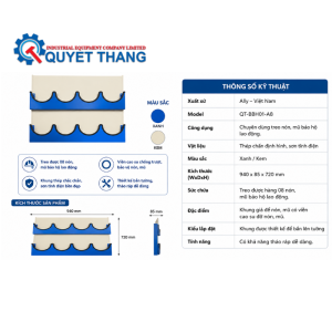 Alternative view of Giá Treo Nón Bảo Hộ Lao Động 8 Cái ALLY QT-BBH01-A8