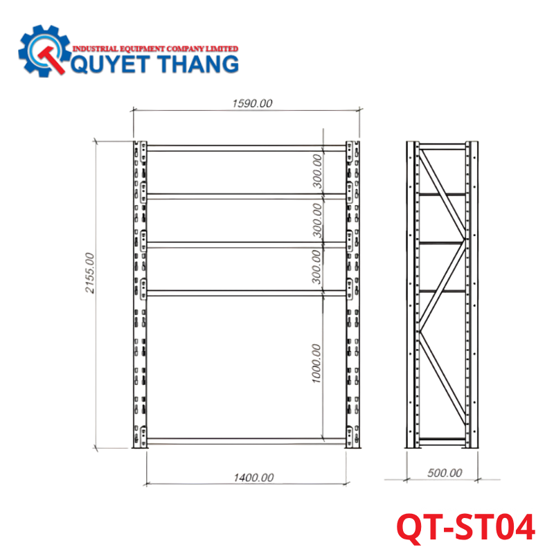 KỆ ĐỂ HÀNG SIÊU TẢI ALLY QT-ST04 - Ảnh 3