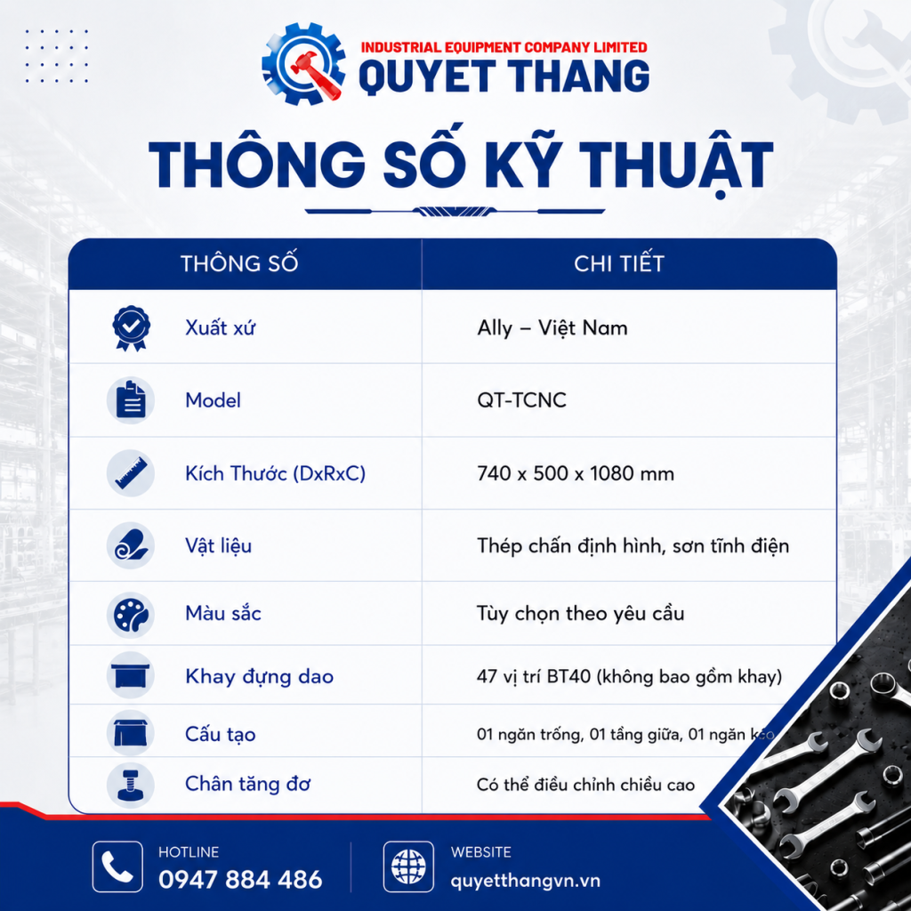 Kệ đựng dao CNC ALLY QT-TCNC