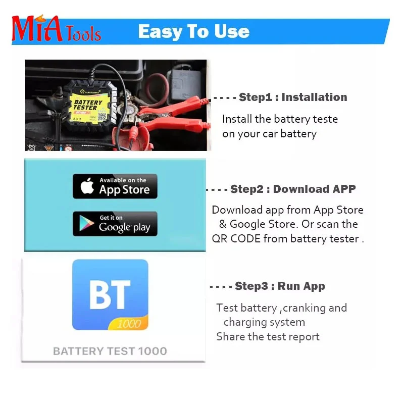 Máy kiểm tra pin di động Bluetooth MB-BT1000 - Ảnh 3