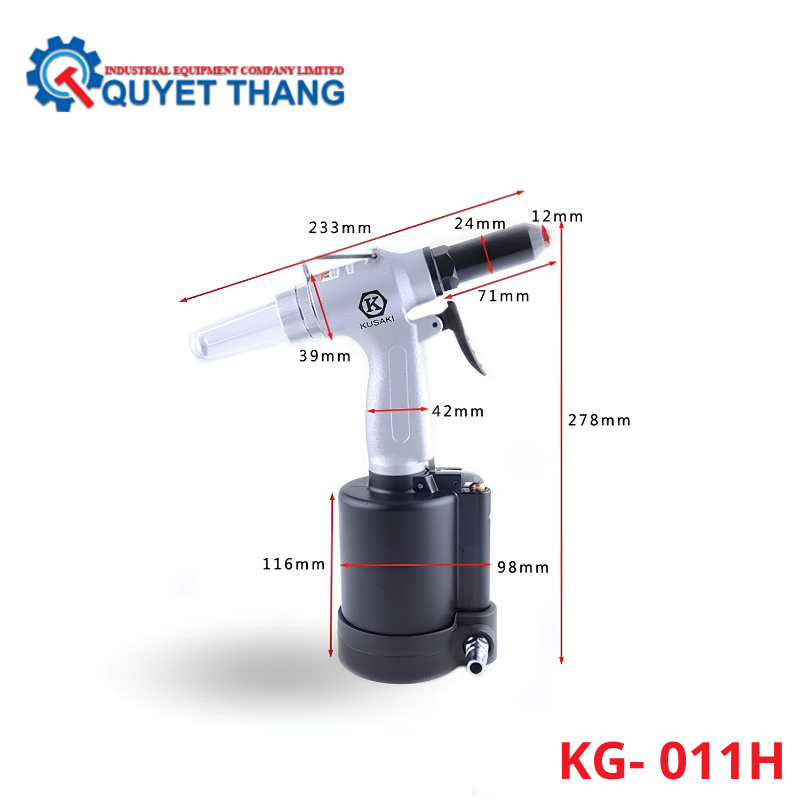 Máy Bắn Rive Bằng Khí Nén KG- 011H - Ảnh 2
