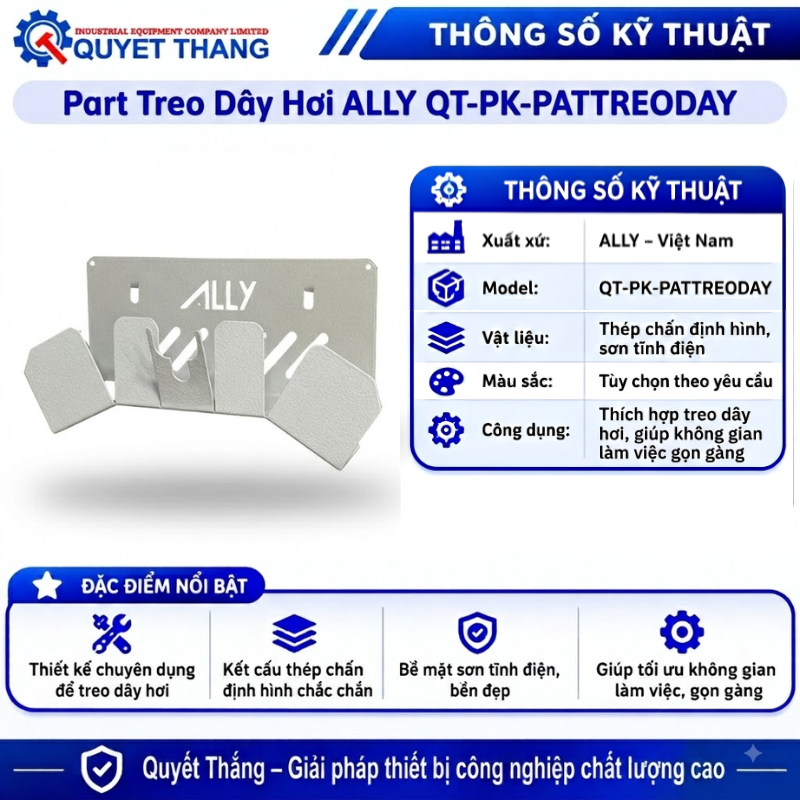 Thông số kĩ thuật của Part Treo Dây Hơi QT-PK-PATTREODAY
