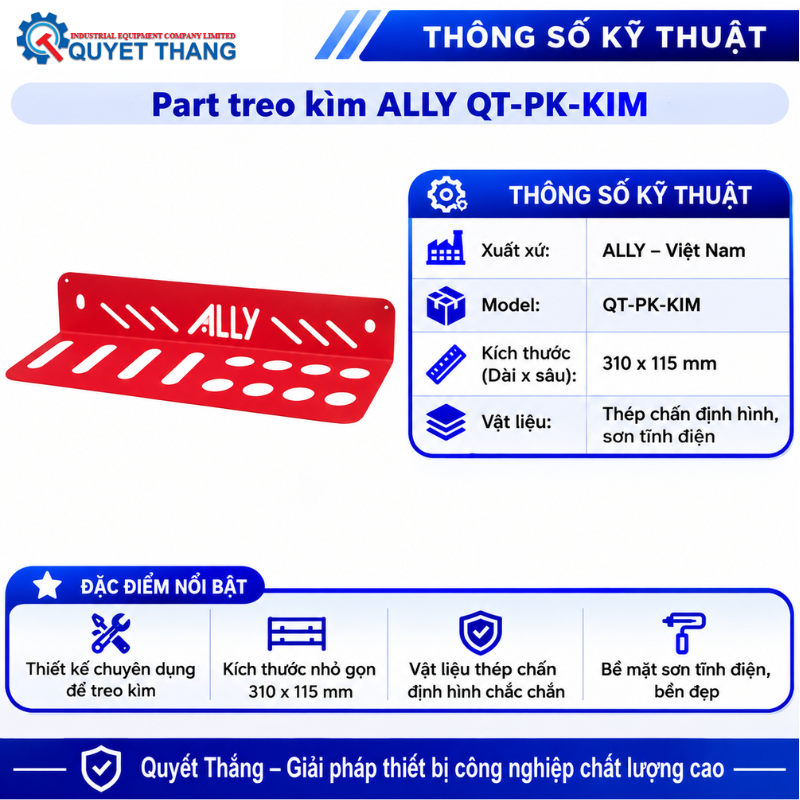 Part treo kìm ALLY QT-PK-KIM - Ảnh 4