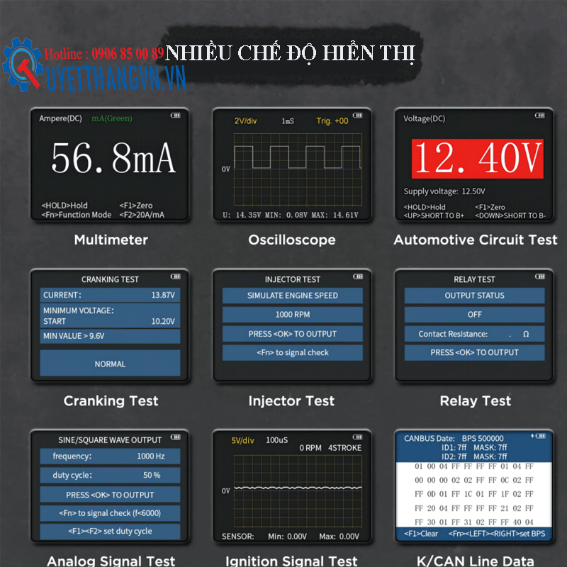 Thiết Bị Đo Dao Động Kế Vạn Năng Autool DM303 - Ảnh 6