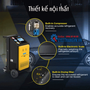 Máy Hút Nạp Ga Điều Hòa Ô Tô Tự Động Autool  LM707