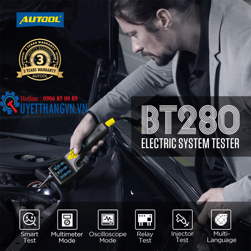 Thiết Bị Kiểm Tra Mạch Điện Ô Tô Autool BT280