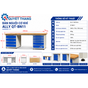 Alternative view of Bàn nguội cơ khí ALLY QT-BN11