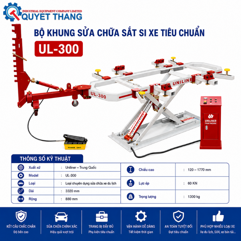 TSKT_Bộ khung sửa chữa sắt si xe tiêu chuẩn UL-300