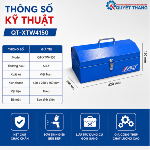 Thông số kỹ thuật thùng đồ kim loại ALLY QT-XTW4150