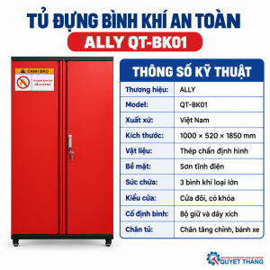 Thông số kỹ thuật Tủ đựng bình khí an toàn ALLY QT-BK01