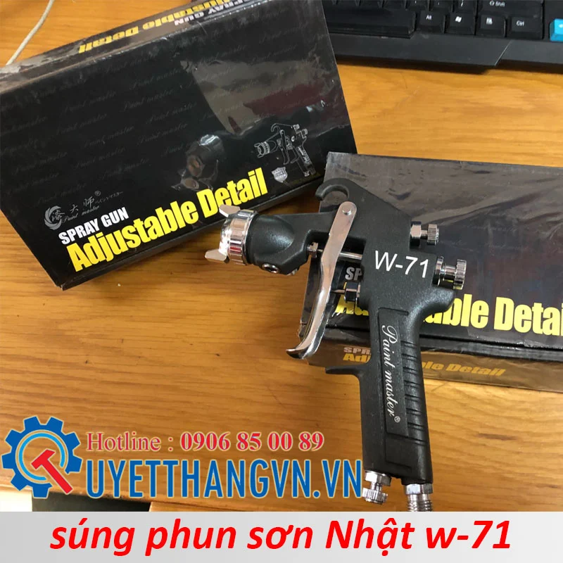 súng phun sơn Nhật w-71 được chú trọng không chỉ sản phẩm mà từng chiếc hộp cũng được đóng gói rất kỹ lưỡng