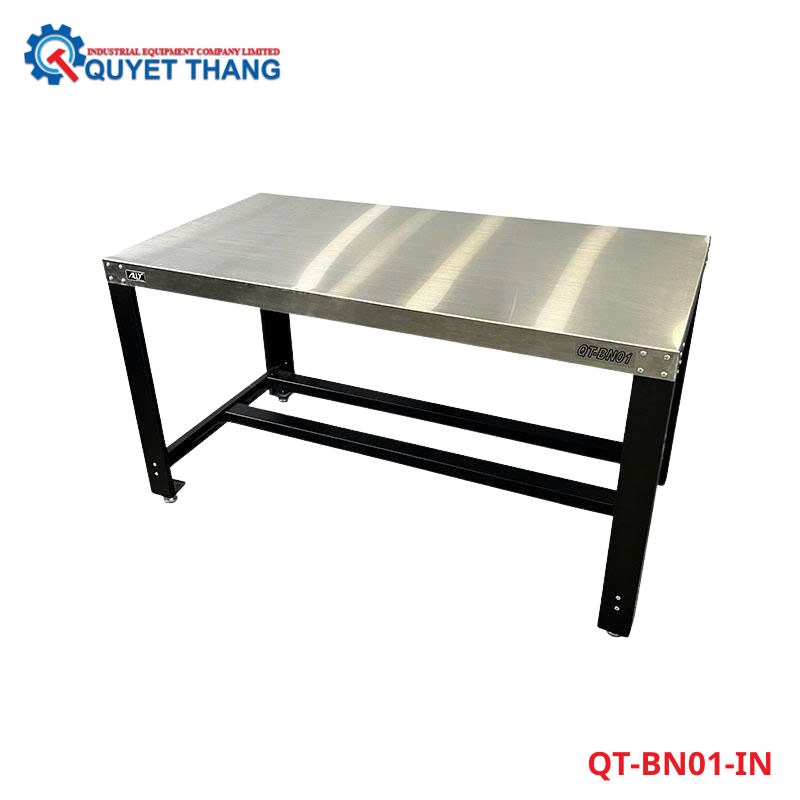 Bàn Nguội Cơ Khí Mặt INOX Tải Trọng 500kg QT-BN01-IN